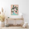image:imageKate and Laurel Blush in Bloom Framed Canvas Wall Art by Nikita Jariwala 18 x 24 Sylvie Beaded Rustic Natural Modern Contemporary Flowers Still Life Art for Wall Decor Living Room BedroomBeaded Natural