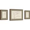 image:imageKate and Laurel Botanical Sketch Olive 3 Piece Framed Wall Art Print Set by Stephanie Klatt Carlisle Brown Narrow Modern Contemporary Flower Art for Wall Decor