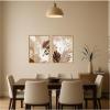 image:imageKate and Laurel Botanical Splash I amp II 2 Piece Framed Canvas Wall Art Set by Amy Lighthall Sylvie Natural Modern Contemporary Abstract Art for Wall Decor