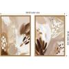 image:imageKate and Laurel Botanical Splash I amp II 2 Piece Framed Canvas Wall Art Set by Amy Lighthall Sylvie Natural Modern Contemporary Abstract Art for Wall Decor
