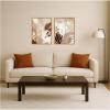image:imageKate and Laurel Botanical Splash I amp II 2 Piece Framed Canvas Wall Art Set by Amy Lighthall Sylvie Natural Modern Contemporary Abstract Art for Wall Decor