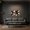 image:imageKate and Laurel Brown Swished I amp II 2 Piece Framed Canvas Wall Art Set by Amy Lighthall Sylvie Dark Gold Modern Contemporary Abstract Art for Wall Decor