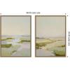 image:imageKate and Laurel Calming Landscape I amp II 2 Piece Framed Canvas Wall Art Set by Amy Lighthall Sylvie Dark Gold Modern Contemporary Abstract Art for Wall Decor