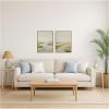 image:imageKate and Laurel Calming Landscape I amp II 2 Piece Framed Canvas Wall Art Set by Amy Lighthall Sylvie Dark Gold Modern Contemporary Abstract Art for Wall Decor