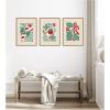 image:imageKate and Laurel Christmas Icons  3 Piece Framed Canvas Wall Art Set by Dominique Vari Sylvie Natural Whimsical Holiday Art for Wall Decor