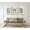 image:imageKate and Laurel Christmas Icons  3 Piece Framed Canvas Wall Art Set by Dominique Vari Sylvie Natural Whimsical Holiday Art for Wall Decor
