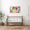 image:imageKate and Laurel Colorful Abstract 10 and 12  set of 2 18x24 Framed Canvas Wall Art Set by Emma Daisy Sylvie Natural Modern Contemporary Abstract Art for Wall Decor Living Room Bedroom