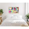 image:imageKate and Laurel Colorful Abstract 10 and 12  set of 2 18x24 Framed Canvas Wall Art Set by Emma Daisy Sylvie Natural Modern Contemporary Abstract Art for Wall Decor Living Room Bedroom