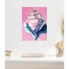 image:imageKate and Laurel Conch Shell Framed Canvas Wall Art by Rachel Christopoulos 18 x 24 Sylvie White Coastal Abstract Beach Art for Wall Decor Living Room Bedroom