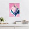 image:imageKate and Laurel Conch Shell Framed Canvas Wall Art by Rachel Christopoulos 18 x 24 Sylvie White Coastal Abstract Beach Art for Wall Decor Living Room Bedroom