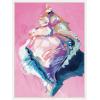 image:imageKate and Laurel Conch Shell Framed Canvas Wall Art by Rachel Christopoulos 18 x 24 Sylvie White Coastal Abstract Beach Art for Wall Decor Living Room Bedroom