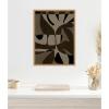 image:imageKate and Laurel Contour 2 Framed Canvas Wall Art by Shatha Al Dafai 18 x 24 Sylvie Black Modern Abstract Art for Wall Decor Living Room Bedroom24L x 18W