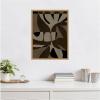 image:imageKate and Laurel Contour 2 Framed Canvas Wall Art by Shatha Al Dafai 18 x 24 Sylvie Black Modern Abstract Art for Wall Decor Living Room Bedroom24L x 18W