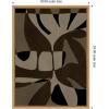 image:imageKate and Laurel Contour 2 Framed Canvas Wall Art by Shatha Al Dafai 18 x 24 Sylvie Black Modern Abstract Art for Wall Decor Living Room Bedroom24L x 18W