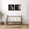image:imageKate and Laurel Cow Close 2 Piece Framed Canvas Wall Art Set by Emiko and Mark Franzen F2 Images Sylvie Beaded Black Rustic Farmhouse Animal Art for Wall Decor