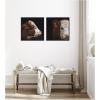 image:imageKate and Laurel Cow Close 2 Piece Framed Canvas Wall Art Set by Emiko and Mark Franzen F2 Images Sylvie Beaded Black Rustic Farmhouse Animal Art for Wall Decor