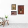 image:imageKate and Laurel Cyclamen Still Life with Fruit amp Bouquet in a Chinese Vase Odion Redo 3 Piece Framed Wall Art Print Set by Nostalgia Prints Belmont Black Traditional Flower Art for Wall Decor
