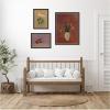 image:imageKate and Laurel Cyclamen Still Life with Fruit amp Bouquet in a Chinese Vase Odion Redo 3 Piece Framed Wall Art Print Set by Nostalgia Prints Belmont Black Traditional Flower Art for Wall Decor