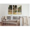 image:imageKate and Laurel Cypress Trees at San Vigilio Lake Garda John Singer Sargent 3 Piece Framed Canvas Wall Art Set by Nostalgia Prints Sylvie Beaded Dark Gold Modern Contemporary Landscape Art for Wall