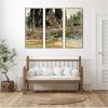 image:imageKate and Laurel Cypress Trees at San Vigilio Lake Garda John Singer Sargent 3 Piece Framed Canvas Wall Art Set by Nostalgia Prints Sylvie Beaded Dark Gold Modern Contemporary Landscape Art for Wall