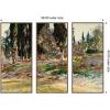 image:imageKate and Laurel Cypress Trees at San Vigilio Lake Garda John Singer Sargent 3 Piece Framed Canvas Wall Art Set by Nostalgia Prints Sylvie Beaded Dark Gold Modern Contemporary Landscape Art for Wall