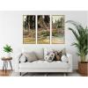 image:imageKate and Laurel Cypress Trees at San Vigilio Lake Garda John Singer Sargent 3 Piece Framed Canvas Wall Art Set by Nostalgia Prints Sylvie Beaded Dark Gold Modern Contemporary Landscape Art for Wall