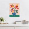 image:imageKate and Laurel Daffodils and Vase Framed Canvas Wall Art by Rachel Lee 18 x 24 Sylvie White Modern Abstract Still Life Art for Wall Decor Living Room Bedroom