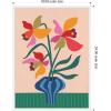 image:imageKate and Laurel Daffodils and Vase Framed Canvas Wall Art by Rachel Lee 18 x 24 Sylvie White Modern Abstract Still Life Art for Wall Decor Living Room Bedroom