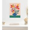 image:imageKate and Laurel Daffodils and Vase Framed Canvas Wall Art by Rachel Lee 18 x 24 Sylvie White Modern Abstract Still Life Art for Wall Decor Living Room Bedroom