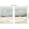 image:imageKate and Laurel December Mist  2 Piece Framed Canvas Wall Art Set by Mackenzie Nelson Sylvie Beaded White Modern Contemporary Landscape Art for Wall Decor