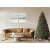 image:imageKate and Laurel December Mist  2 Piece Framed Canvas Wall Art Set by Mackenzie Nelson Sylvie Beaded White Modern Contemporary Landscape Art for Wall Decor