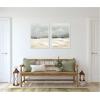 image:imageKate and Laurel December Mist  2 Piece Framed Canvas Wall Art Set by Mackenzie Nelson Sylvie Beaded White Modern Contemporary Landscape Art for Wall Decor