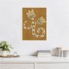 image:imageKate and Laurel Delicate Bloom 8 Framed Canvas Wall Art by Shatha Al Dafai 18 x 24 Sylvie White Modern Abstract Flowers Art for Wall Decor Living Room Bedroom