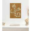 image:imageKate and Laurel Delicate Bloom 8 Framed Canvas Wall Art by Shatha Al Dafai 18 x 24 Sylvie White Modern Abstract Flowers Art for Wall Decor Living Room Bedroom