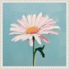 image:imageKate and Laurel Delicate Daisy 1 Teal Framed Canvas Wall Art by The Creative Bunch Studio 16 x 16 Sylvie Beaded White Modern Abstract Flowers Art for Wall Decor Living Room Bedroom