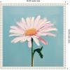 image:imageKate and Laurel Delicate Daisy 1 Teal Framed Canvas Wall Art by The Creative Bunch Studio 16 x 16 Sylvie Beaded White Modern Abstract Flowers Art for Wall Decor Living Room Bedroom