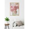 image:imageKate and Laurel Delicate Pink Ranunculus Flower Bouquet Framed Canvas Wall Art by Kristybee 23 x 33 Sylvie Bright Gold Casual Transitional Flowers Still Life Art for Wall Decor Living Room