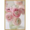 image:imageKate and Laurel Delicate Pink Ranunculus Flower Bouquet Framed Canvas Wall Art by Kristybee 23 x 33 Sylvie Bright Gold Casual Transitional Flowers Still Life Art for Wall Decor Living Room