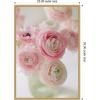 image:imageKate and Laurel Delicate Pink Ranunculus Flower Bouquet Framed Canvas Wall Art by Kristybee 23 x 33 Sylvie Bright Gold Casual Transitional Flowers Still Life Art for Wall Decor Living Room
