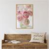image:imageKate and Laurel Delicate Pink Ranunculus Flower Bouquet Framed Canvas Wall Art by Kristybee 23 x 33 Sylvie Bright Gold Casual Transitional Flowers Still Life Art for Wall Decor Living Room
