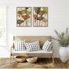 image:imageKate and Laurel Earthen Botanicals 2 Piece Framed Canvas Wall Art Set by Nikita Jariwala Sylvie Walnut Modern Contemporary Abstract Art for Wall Decor