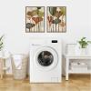 image:imageKate and Laurel Earthen Botanicals 2 Piece Framed Canvas Wall Art Set by Nikita Jariwala Sylvie Walnut Modern Contemporary Abstract Art for Wall Decor