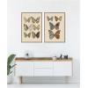 image:imageKate and Laurel Exotische schmetterlinge Otto Staudinger 2 Piece Framed Canvas Wall Art Set by Nostalgia Prints Sylvie Walnut Vintage Animal Art for Wall Decor