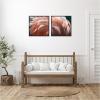 image:imageKate and Laurel Flamingo 2 Piece Framed Canvas Wall Art Set by Alicia Bock Sylvie Beaded Black Modern Contemporary Animal Art for Wall Decor
