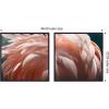 image:imageKate and Laurel Flamingo 2 Piece Framed Canvas Wall Art Set by Alicia Bock Sylvie Beaded Black Modern Contemporary Animal Art for Wall Decor