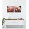 image:imageKate and Laurel Flamingo 2 Piece Framed Canvas Wall Art Set by Alicia Bock Sylvie Beaded Black Modern Contemporary Animal Art for Wall Decor