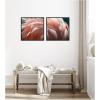 image:imageKate and Laurel Flamingo 2 Piece Framed Canvas Wall Art Set by Alicia Bock Sylvie Beaded Black Modern Contemporary Animal Art for Wall Decor