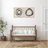 image:imageKate and Laurel Flowing Circle Abstracts  2 Piece Framed Canvas Wall Art Set by The Creative Bunch Studio Sylvie Natural Modern Contemporary Abstract Art for Wall Decor