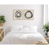 image:imageKate and Laurel Flowing Circle Abstracts  2 Piece Framed Canvas Wall Art Set by The Creative Bunch Studio Sylvie Natural Modern Contemporary Abstract Art for Wall Decor