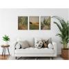 image:imageKate and Laurel Forest Interior Evening 1910 and Parklandschaft 3 Piece Framed Canvas Wall Art Set by Nostalgia Prints Sylvie Walnut Traditional Landscape Art for Wall Decor